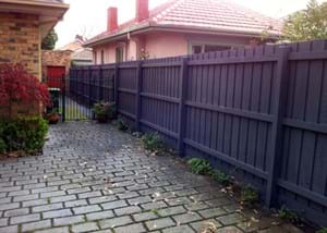 Fence resprayed